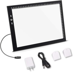 A4 LED Artist tracing Light Box Copy Table, Adjustable High Brightness Light …