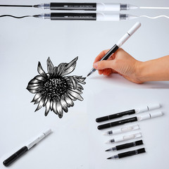 8 Pcs DIY Combinable Acrylic Paint Pens Set with 8 Ink Cartridges, 8 Extra Nibs