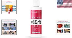 Professional Quality High Gloss Acrylic Varnish 3.38 fl oz – Durable & Safe