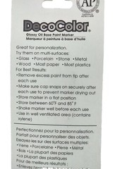 Marvy Uchida DecoColor Opaque Paint Marker X-Fine Silver Office School Crafts
