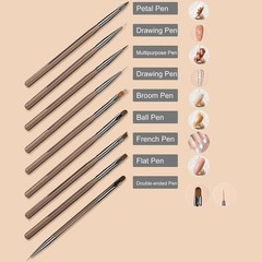9Pcs Artist Paint Brushes Set Art Acrylic Oil Watercolour Painting Craft Model