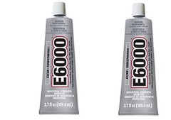 E6000 Craft Adhesive, 3.7 Fluid Ounces (2 Pack)
