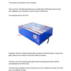 60W Screen Printing Exposure Unit 18″x12″ Silk Screen Printing Machine UV Light