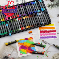 Water Soluble Oil Pastels 48 Count Pack Watercolor Art Set Premium Artist Grade