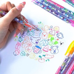 Glittery Hello Kitty & Friends 16-Piece Body Art Gel Pen Set – Ideal for Parties
