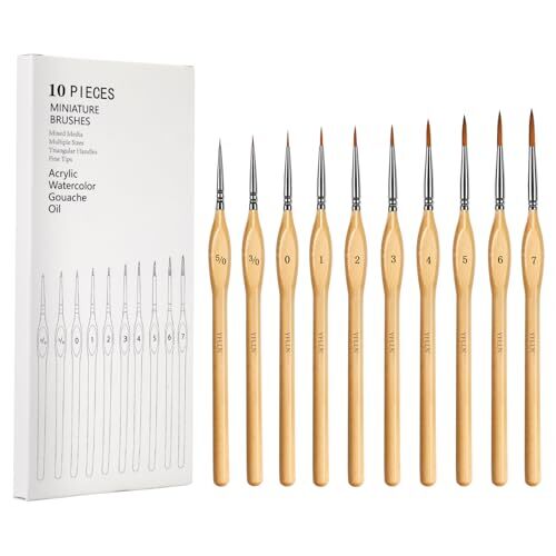 Miniature Paint Brushes Kit, Fine Detail Painting Brush Micro Professional