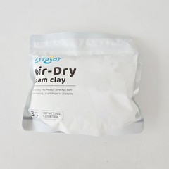 Air-Dry Foam Clay, Choose Your Color 3.5oz 100g Pack, Soft Stretchy Lightweight
