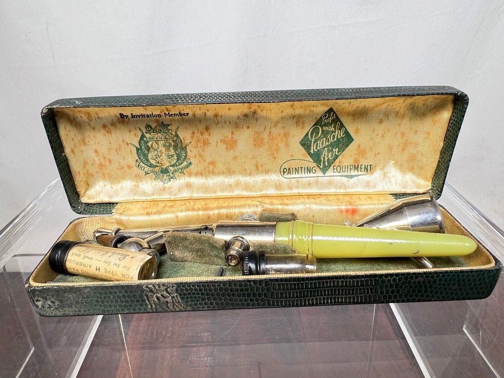 Paasche Type H Airbrush Vintage Set Not Complete With Original Case