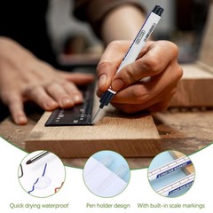 Long Head Deep Hole Marker Pens, 15PCS Long Nib Marker 20mm Quick Dry Waterpr…