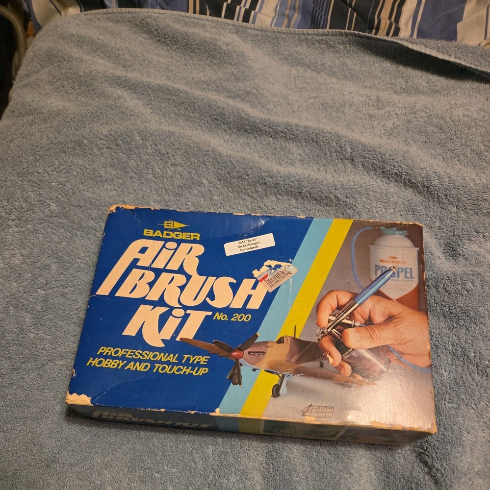 Vintage Badger 200-3 Airbrush Set Open Box
