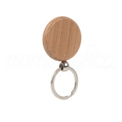 Natural Wooden Keychain Blanks Engraving Key Tags 1.57 x 0.31 inches Set of 80