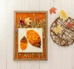 Leaf Wood Cutout 8″x4″, Unfinished for Autumn Decor and DIY Crafts | Woodpeckers