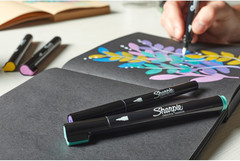 Sharpie Creative Markers, Water-Based Acrylic, Bullet Tip, Assorted Colors, 12 C