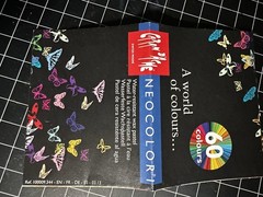 Caron D’Ache Neocolor II Aquarelle Watercolor Wax Pastels 15 Colors In Tin