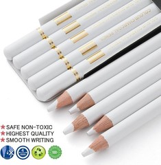 Professional White Charcoal Pencils Set 5 Pieces White Sketch Pencils White C…