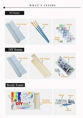 Paint By Numbers Adults kids Italy Landscape DIY Painting Kit 40x50CM Canvas