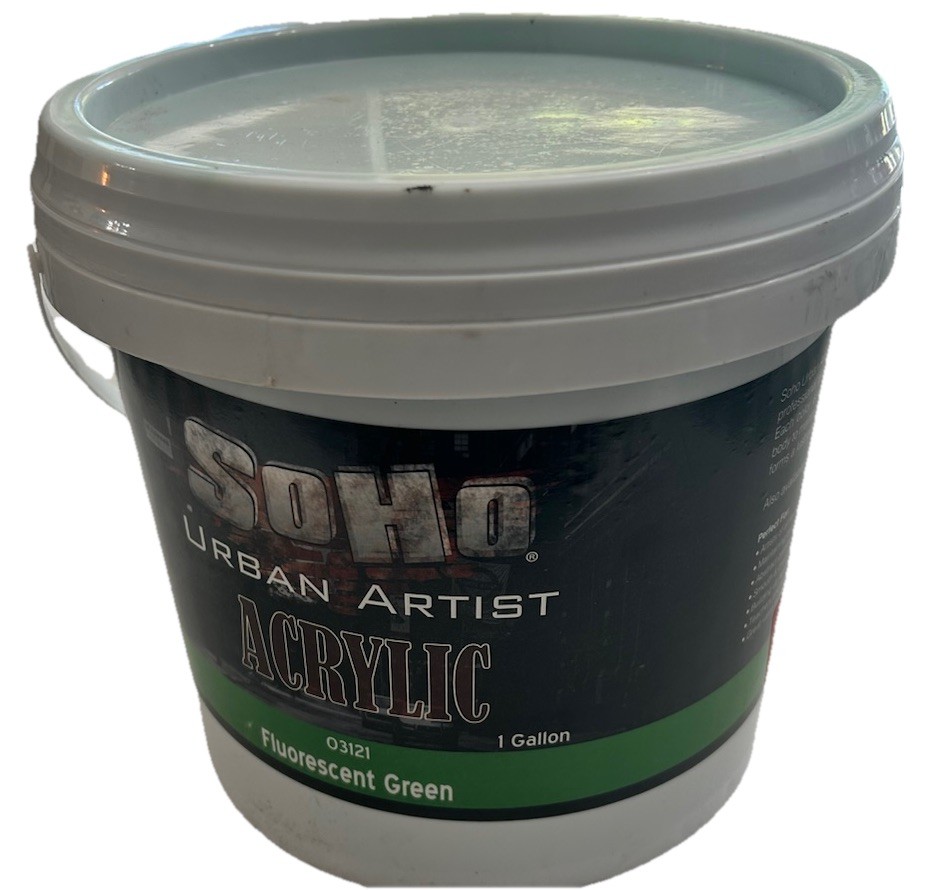 Soho Urban Artist Acrylic Paint 1 Gallon Fluorescent Green 03121