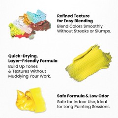 Artistic Acrylic Paint Jar – High-Pigment, Fade Proof Painting Supplies, Suit…