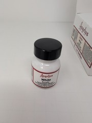 (12) 1 Oz Bottles Of Angelus Acrylic Leather White Paint New