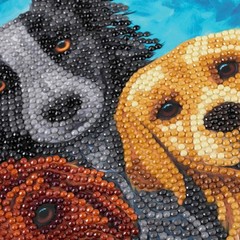 CraftBuddyUS CCK-A126: “Dog Portrait” Crystal Art Card 18x18cm