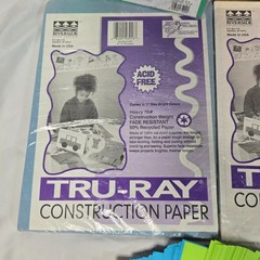Tru-Ray Construction Paper 10 Pounds 500 Sheets 76# Mixed Color Teachers Special