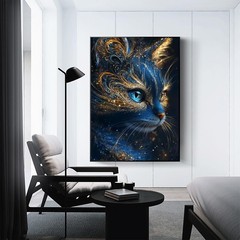 APTDYIGL 5D Black Cat Diamond Painting Kits for 12 inches x 16 inches, HP103
