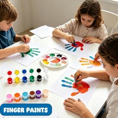 20 Pack Mini Acrylic Paint Set, 12 Colors Washable Paint Strips for Kids & Ad…