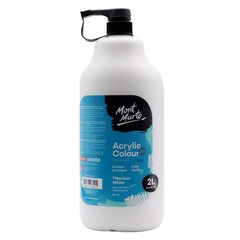 Acrylic Paint 1/2 Gallon Titanium White – Fast Drying, Excellent Coverage, Pump