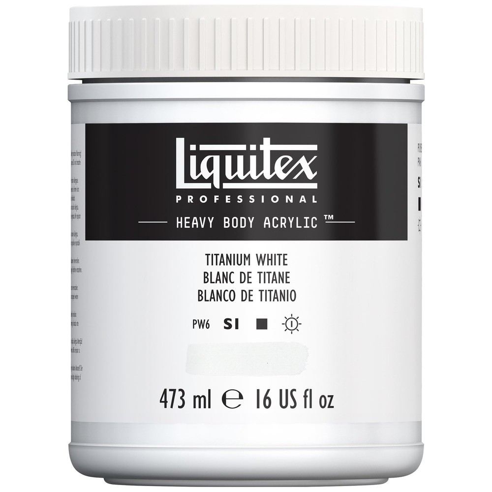 Heavy Body Acrylic Paint 16Oz Titanium White High Viscosity Non Cracking Arch…