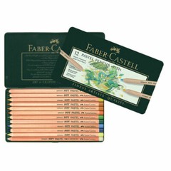Faber Castell Pitt Pastel Pencils 12 Colour Tin.