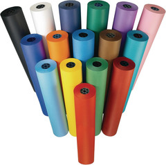 Arts and Crafts Paper Roll – 36″ X 1000′, Aqua, Dual Surface, Markers, Finger Pa
