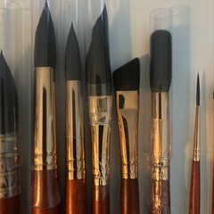 Lot 18 Princeton Neptune Synthetic Squirrel Hair Watercolor Brushes C73