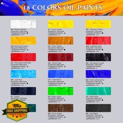 Paul Rubens Oil Paint Set 18 Colors 60ml
