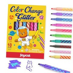 10 Pack Magic Jumbo Dual Tip Markers with Color Glitter Color Changing Markers