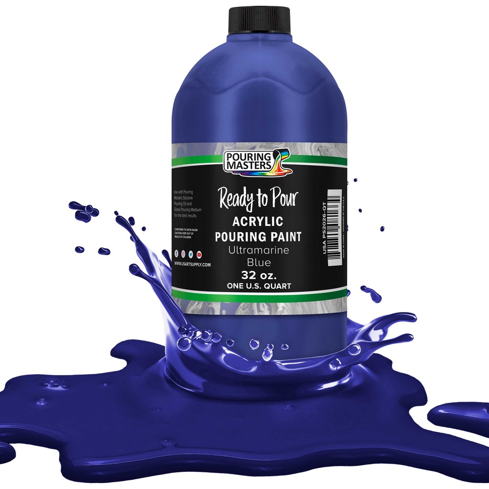 Pouring Masters Ultramarine Blue 32-Ounce (Quart) Acrylic Pouring Paint