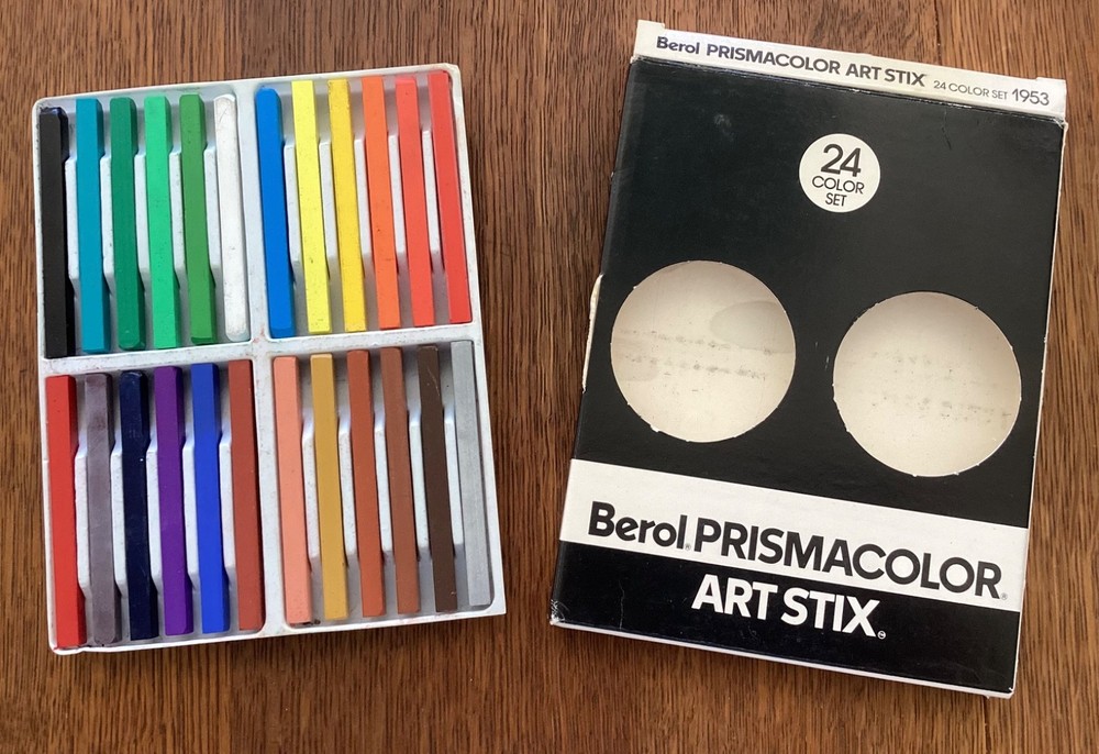 Vtg 1987 Berol Prismacolor Art Stix 1953 – FULL Set of 24 – EXCELLENT!