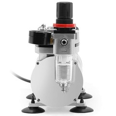 PointZero 1/5 HP Airbrush Compressor with Regulator, Gauge and Water Trap – Q…