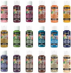 DecoArt Crafter’s Acrylic Fall Colors Paint Set, 18 (2 fl oz/59 ml) Assorted …