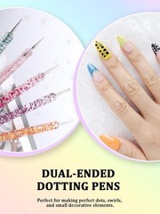 33PCS Nail Art Brushes Set, Nail Art Tools, Nail Design Tools with Polygel Brush
