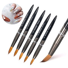 Professional Acrylic Kolinsky Nail Brushes Sizes 16/20# Nail Art Brush