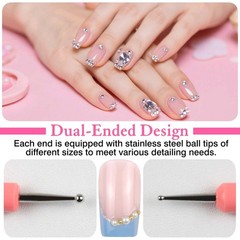 Pattern Tracing Stylus, Ball Embossing for Nail Art Ball Tip Clay Tool Sculpting