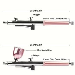 1pc Portable Airbrush Spray Gun 0.3mm Nozzle for Model Cake Car Painting – NEW