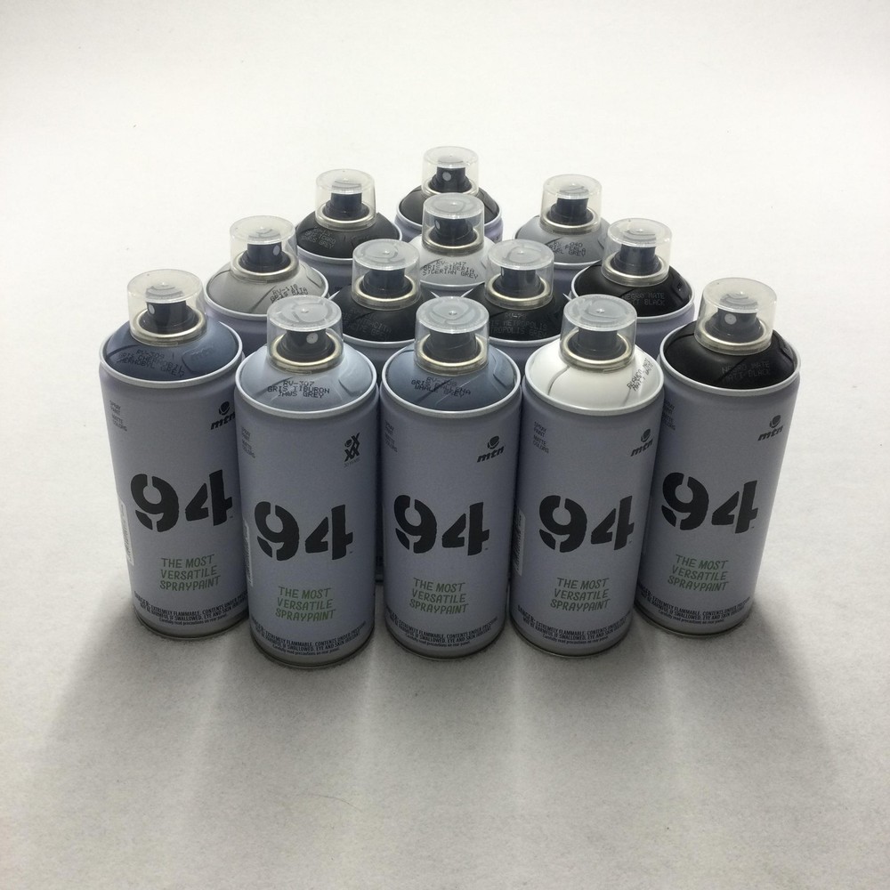 Montana MTN 94 Spray Paint 400ml Cans Lot of 13 Neutral Colors Graffiti Art DIY