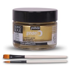 Pebeo Gilding Wax 30ml – Empire Gold Gilding Wax for Crafting, Antiquing W