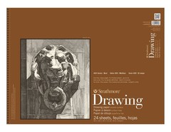 Strathmore 400 Series Wire Bound Drawing Pad, 80 lb. Smooth 18×24, cream
