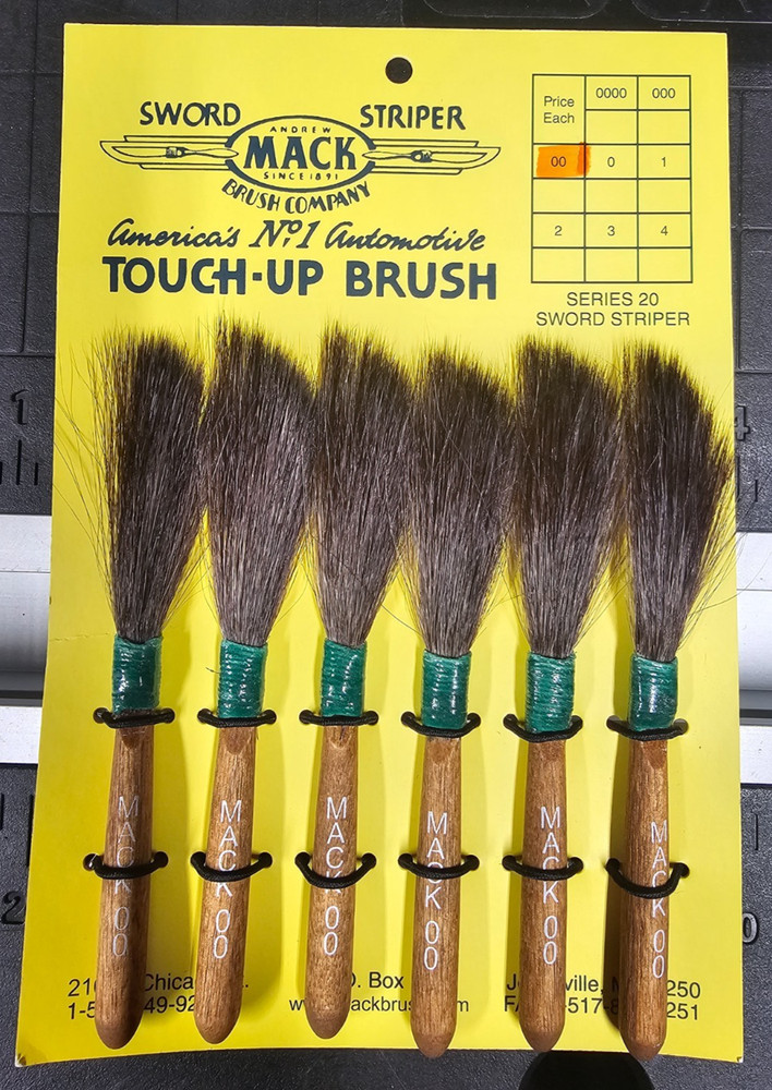 Andrew Mack ⭐ Sword Striper Pinstriping Brush Series 20 Size 00 ⭐ ONE BRUSH ⭐