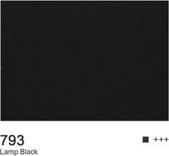 Lamp Black Acrylic Paint, 4 Fl Oz / 120Ml Single Tube, Rich Pigment Art Craft Pa