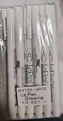 6pcs Le Pen Technical Drawing Open Stock .3mm Black #4100 Wholesale Retail