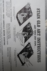 Vintage Stain-Glo Art “Senorita” Pattern NOS 1969 Very Rare Find Craft Art Kit