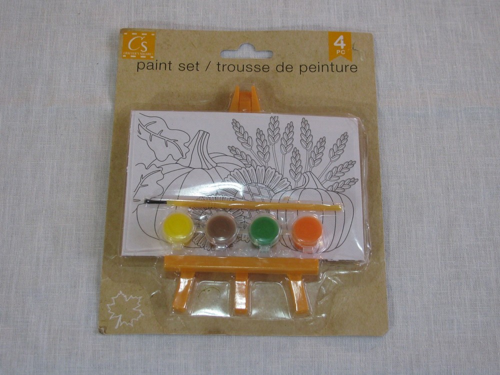 NIP Vtg Crafter’s Square 4 Piece Paint Set, Fall Themed, Greenbrier Int rr